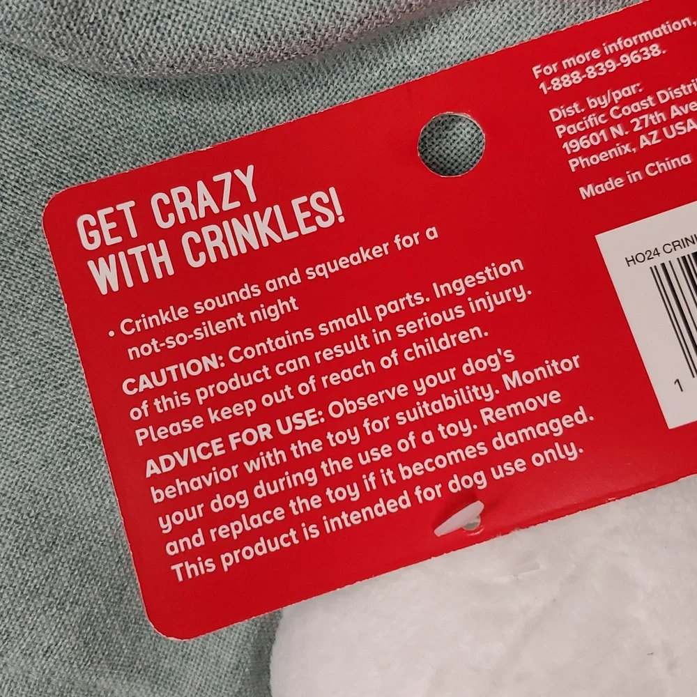 Plush Yeti‎ Crinkle Toy